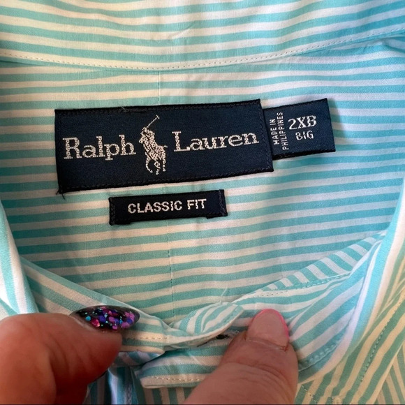 Ralph Lauren long sleeve button down SZ 2XB - Picture 3 of 3